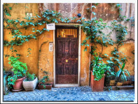 Door, Rome Italy
