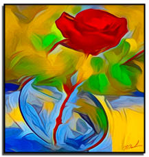 Rose in Vase