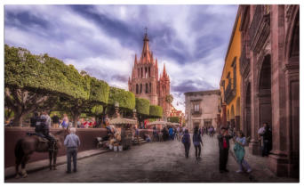 In the main square San Miguel de Allende 