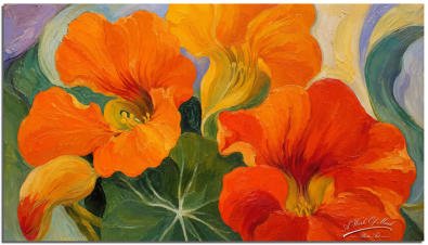 Nasturtiums (painted)